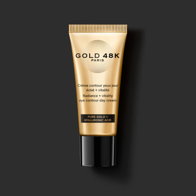 Day eye cream - radiance + vitality Hyaluronic acid + pure gold Hydrates, nourishes and brightens 15 ml  